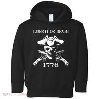 Revolutionary Skull Crossbones Flintlock Cool Toddler Hoodie thumb 0