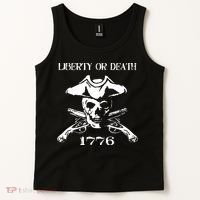 Revolutionary Skull Crossbones Flintlock Cool Tank Top thumb 2