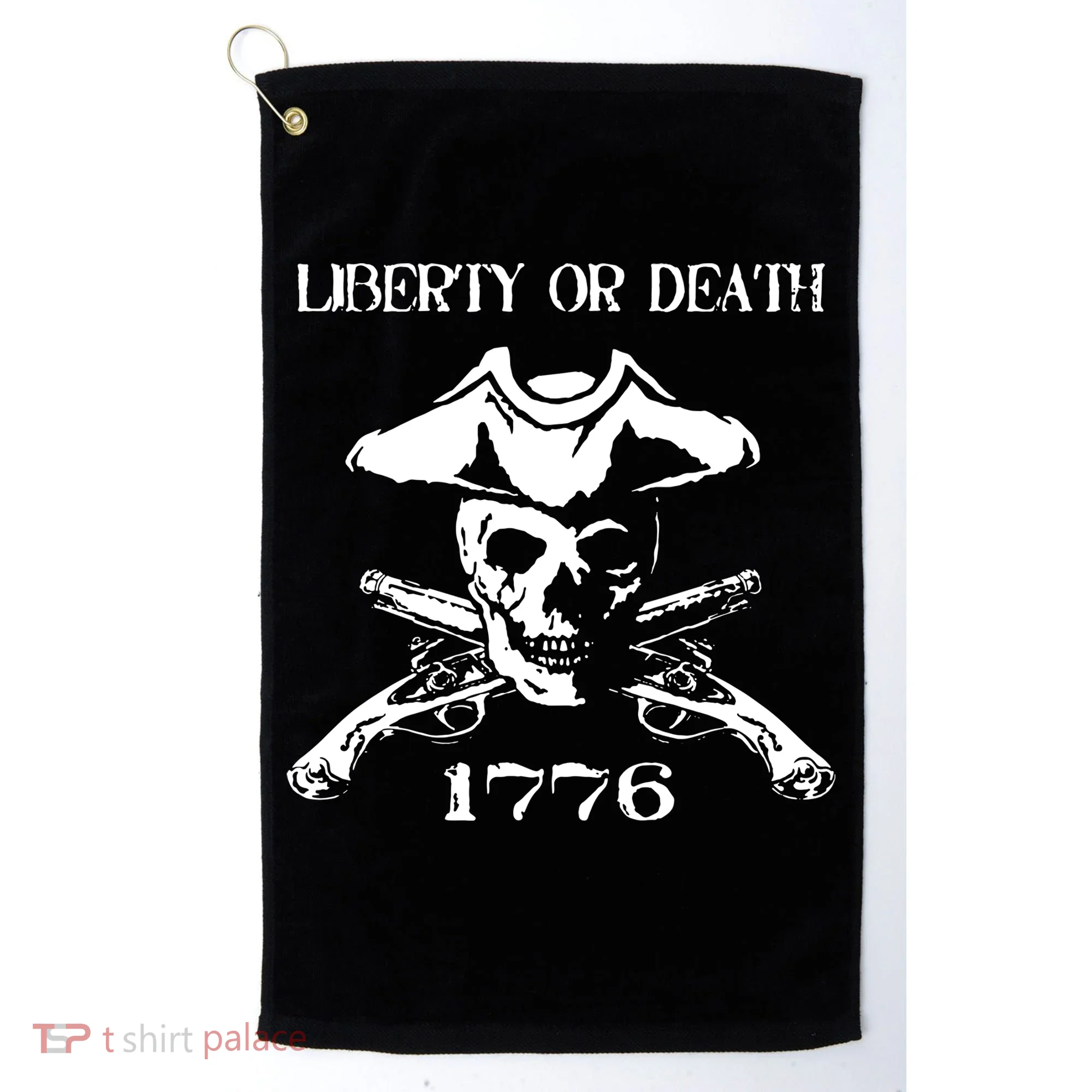 Revolutionary Skull Crossbones Flintlock Cool Golf Towel