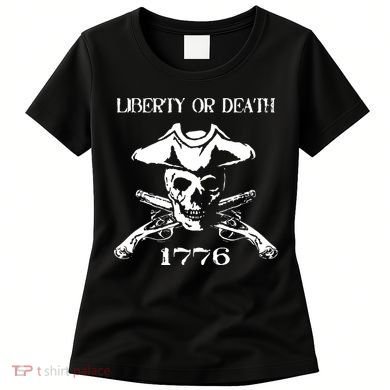 Revolutionary Skull Crossbones Flintlock Cool Women's T-Shirt