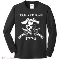 Revolutionary Skull Crossbones Flintlock Cool Kids Long Sleeve Shirt thumb 0