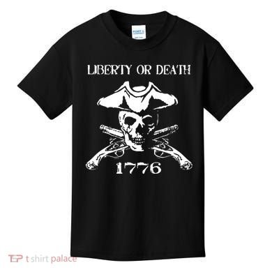 Revolutionary Skull Crossbones Flintlock Cool Kids T-Shirt