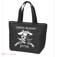 Revolutionary Skull Crossbones Flintlock Cool Tote Bag thumb 3