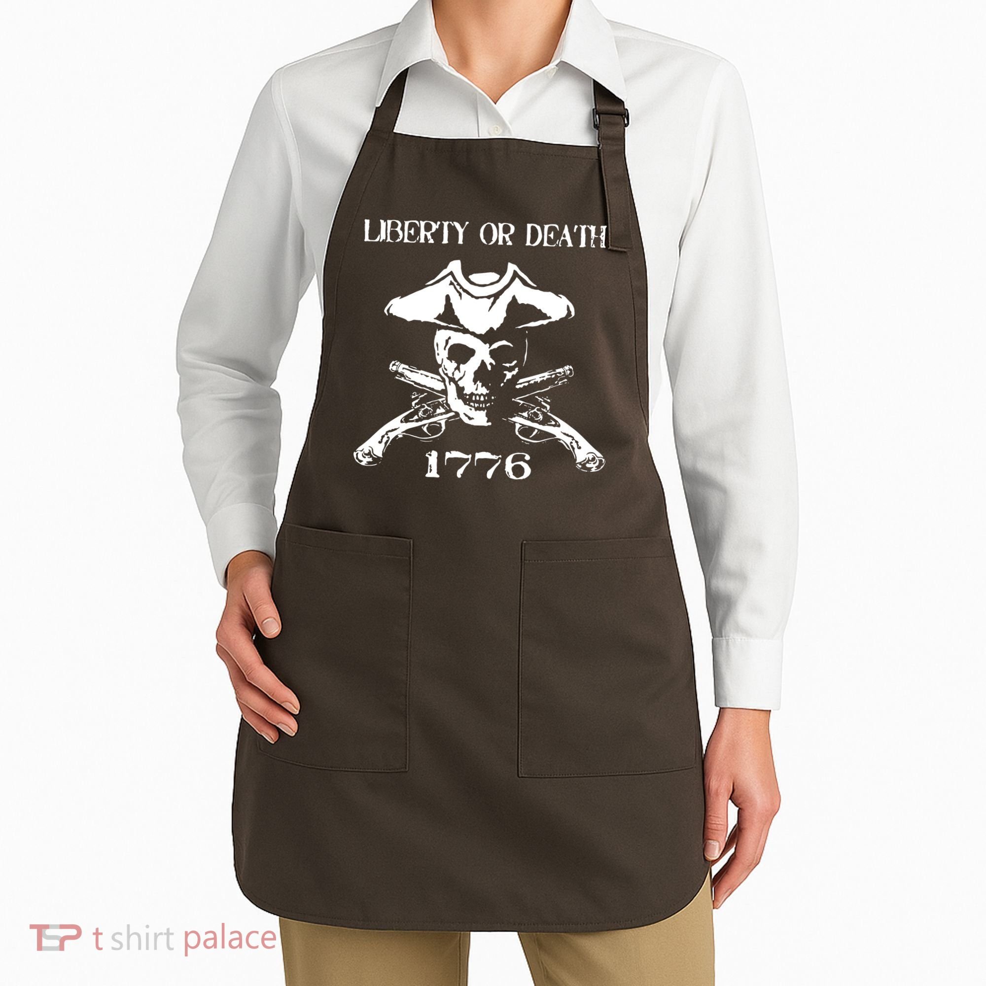 Revolutionary Skull Crossbones Flintlock Cool Apron