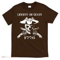 Revolutionary Skull Crossbones Flintlock Cool T-Shirt thumb 0