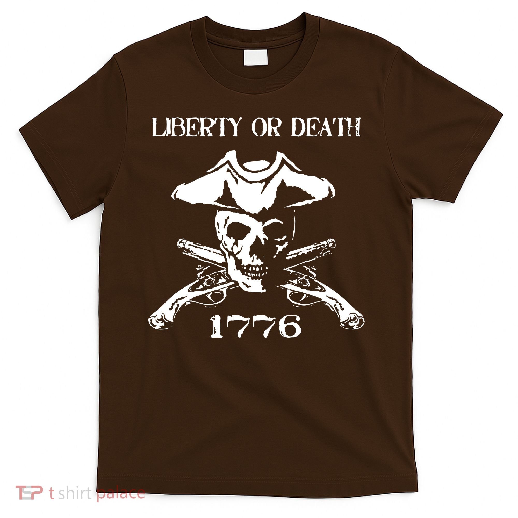 Revolutionary Skull Crossbones Flintlock Cool T-Shirt