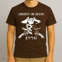 Revolutionary Skull Crossbones Flintlock Cool T-Shirt thumb 3