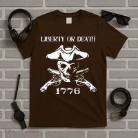 Revolutionary Skull Crossbones Flintlock Cool T-Shirt thumb 5