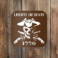 Revolutionary Skull Crossbones Flintlock Cool Coaster thumb 0