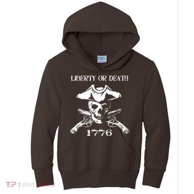 Revolutionary Skull Crossbones Flintlock Cool Kids Hoodie