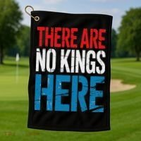 Resist Save Democracy Resistance No Kings Protest Golf Towel thumb 1