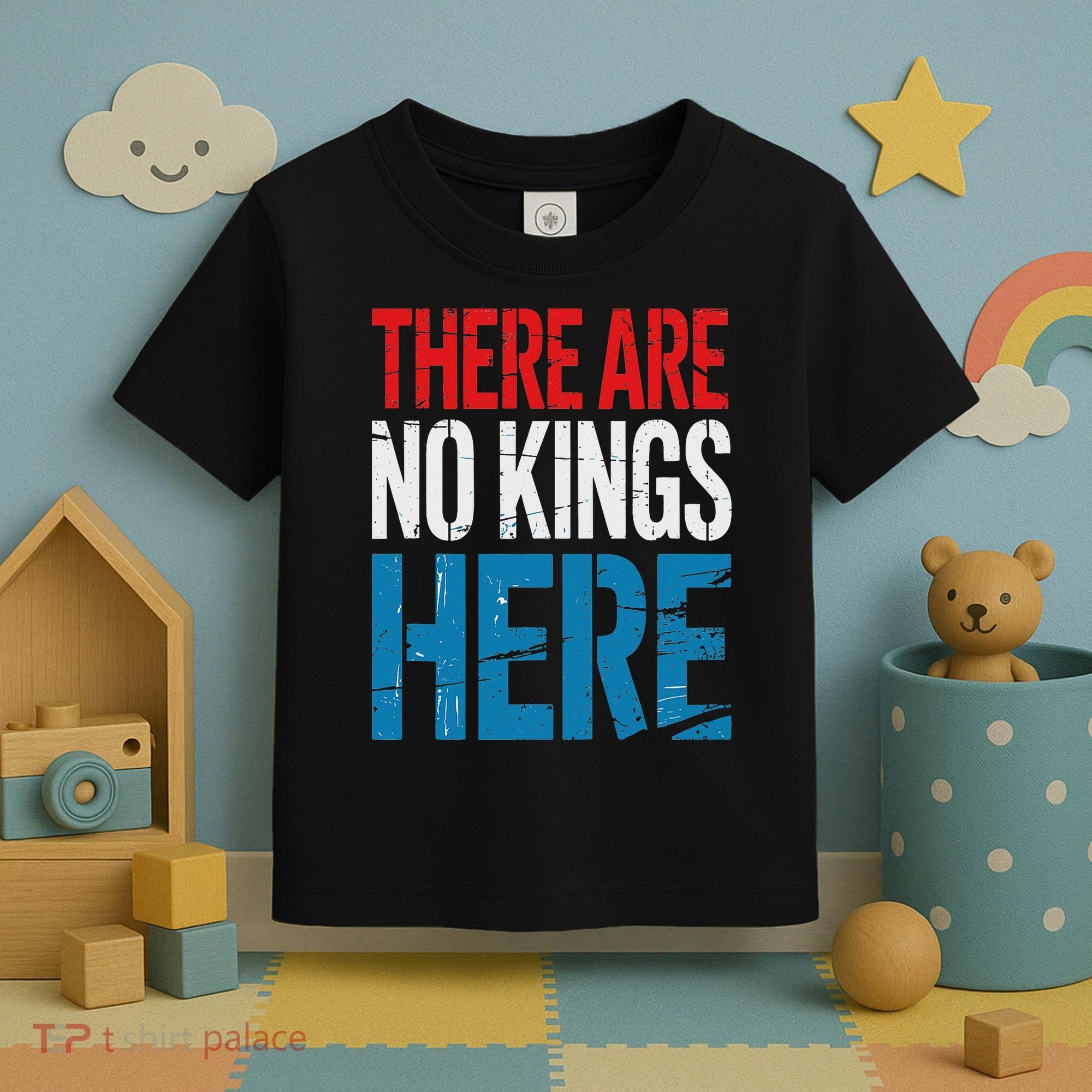 Resist Save Democracy Resistance No Kings Protest Toddler T-Shirt