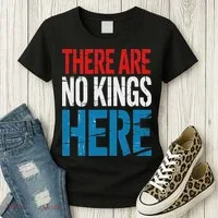 Resist Save Democracy Resistance No Kings Protest Women's T-Shirt thumb 3