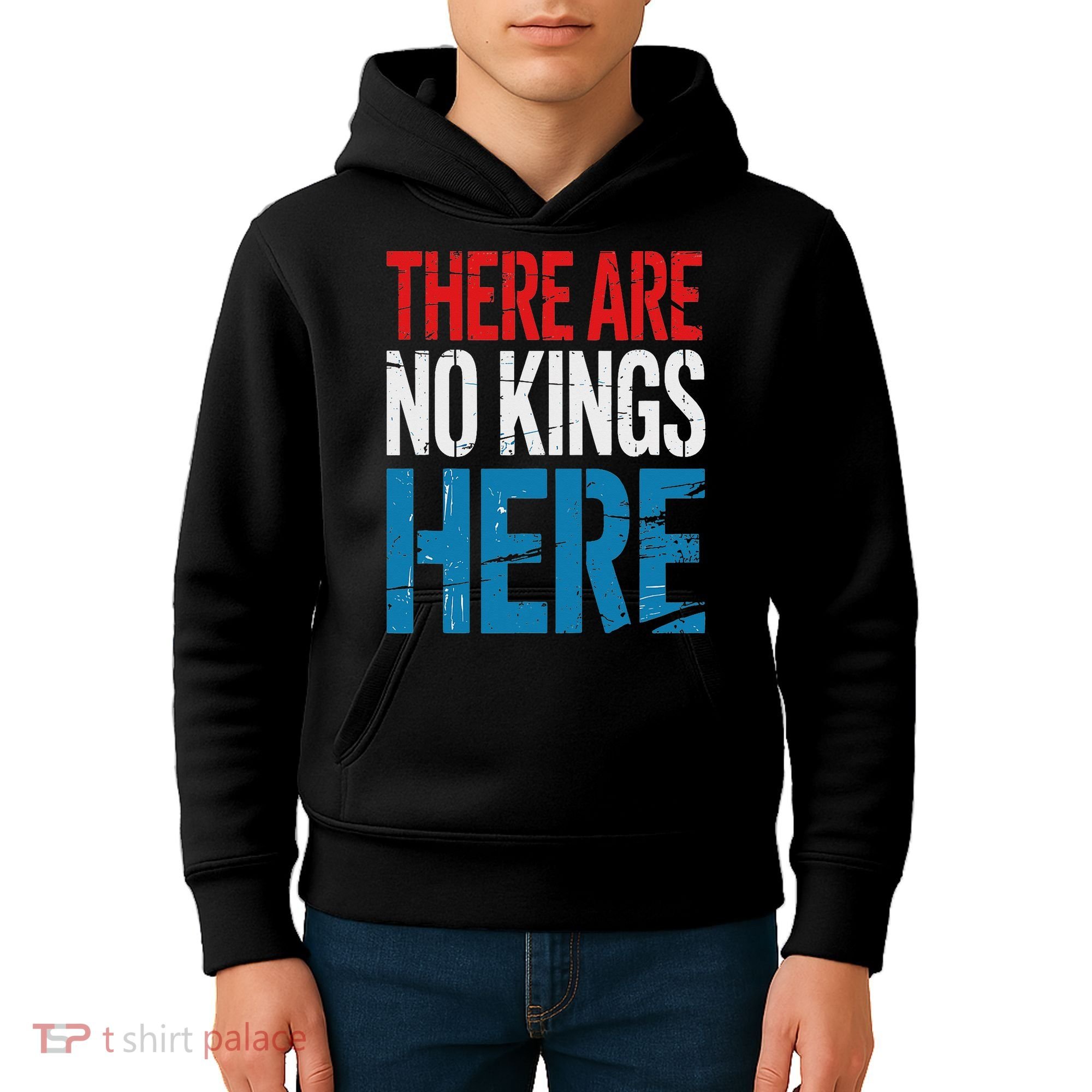 Resist Save Democracy Resistance No Kings Protest Kids Hoodie