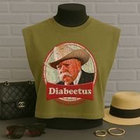 Retro Style Diabeetus I Got The Sugars Garment-Dyed Women's Muscle Tee thumb 3