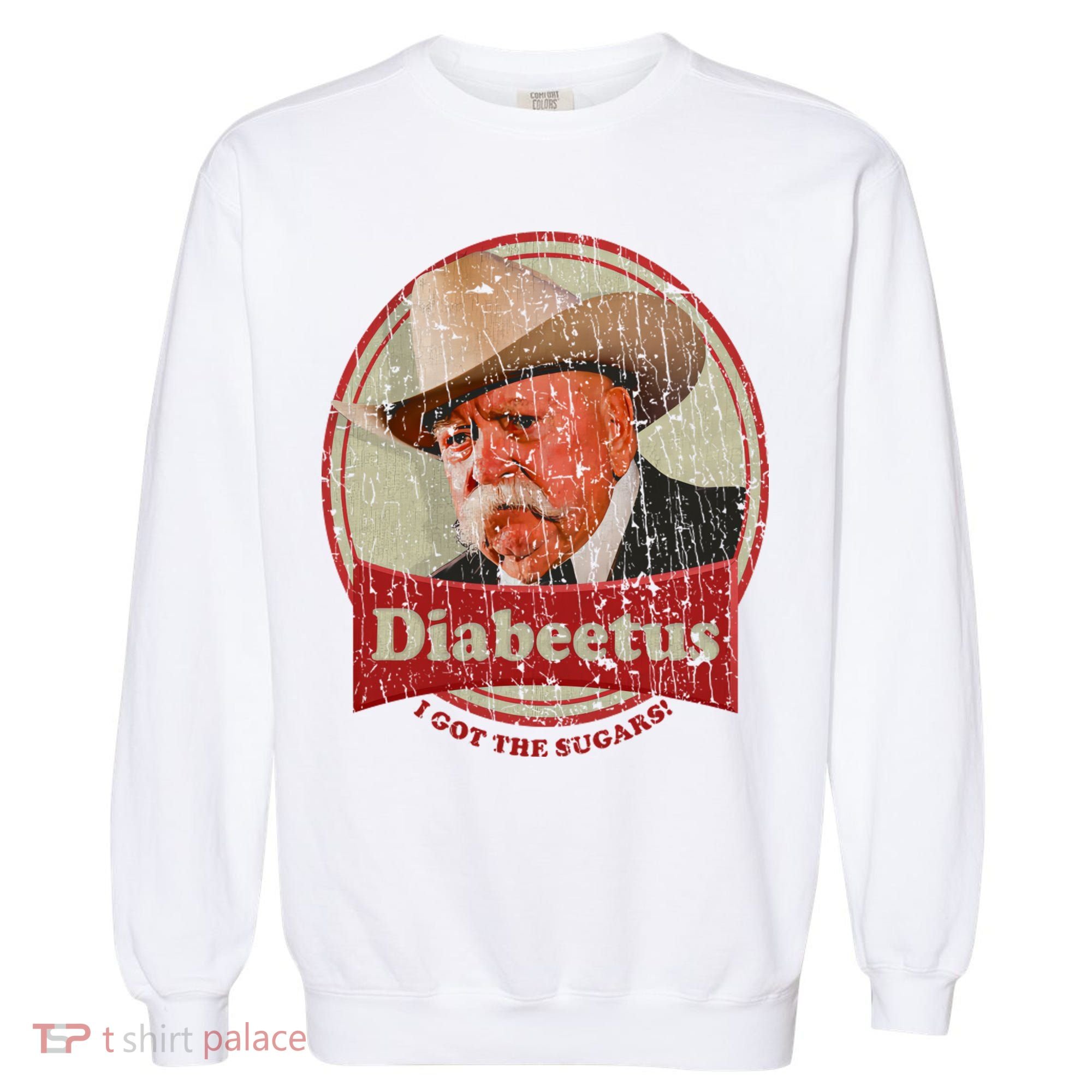 Retro Style Diabeetus I Got The Sugars Garment-Dyed Sweatshirt