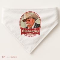 Retro Style Diabeetus I Got The Sugars USA-Made Doggie Bandana thumb 0