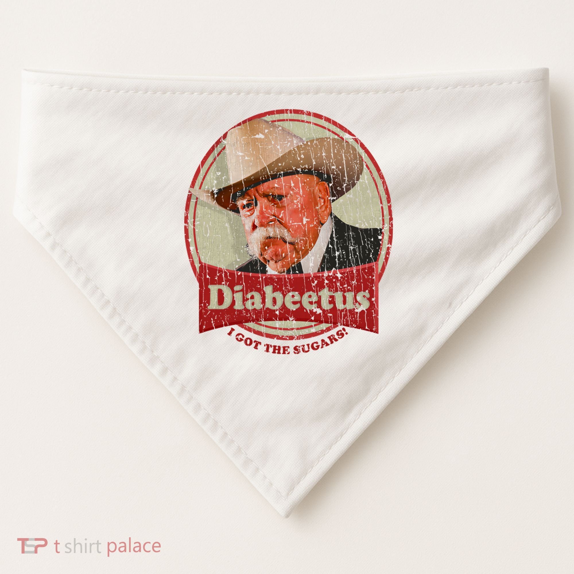 Retro Style Diabeetus I Got The Sugars USA-Made Doggie Bandana