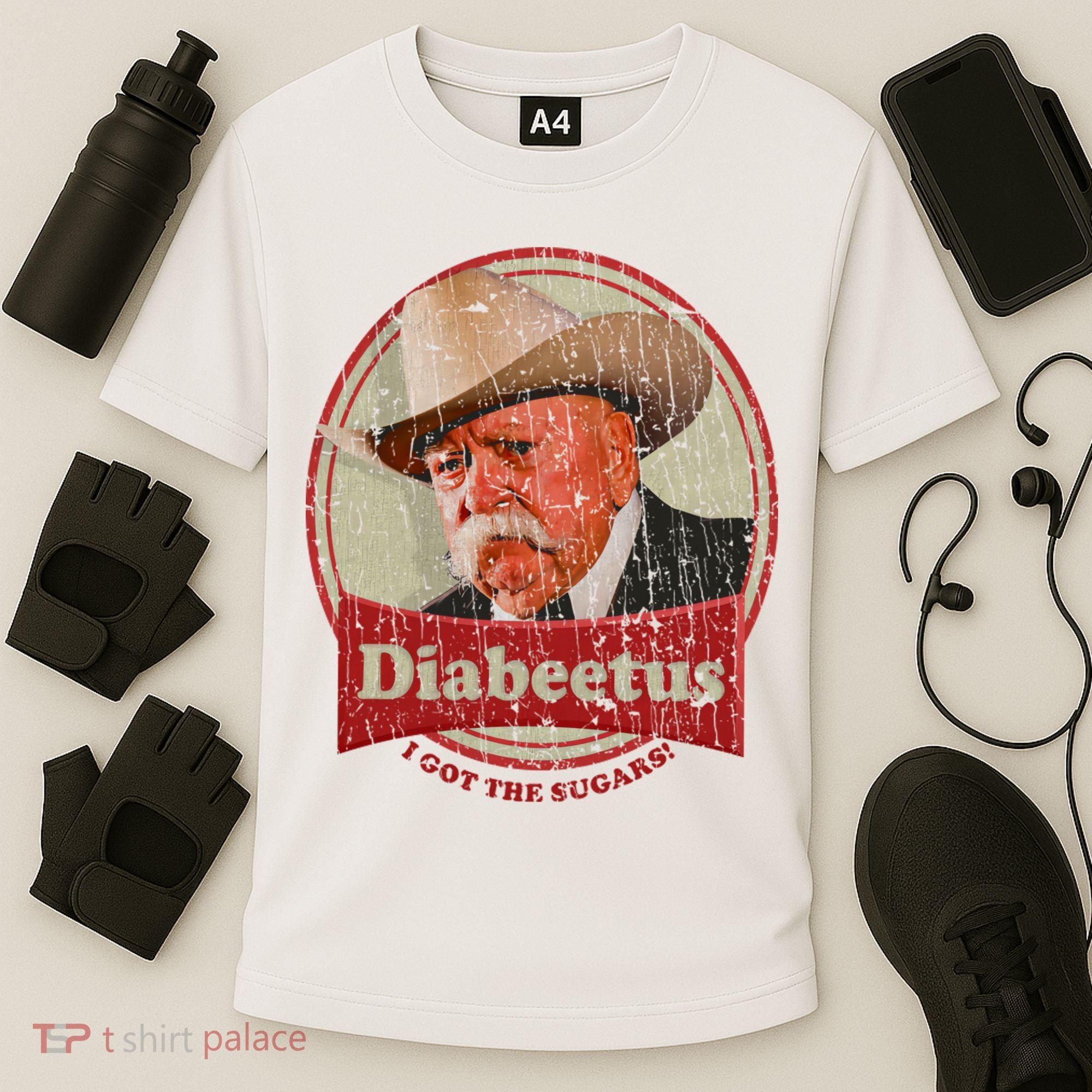 Retro Style Diabeetus I Got The Sugars Cooling Performance Crew T-Shirt