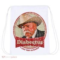 Retro Style Diabeetus I Got The Sugars Drawstring Bag thumb 0