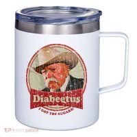 Retro Style Diabeetus I Got The Sugars 12oz Stainless Steel Coffee Mug thumb 0