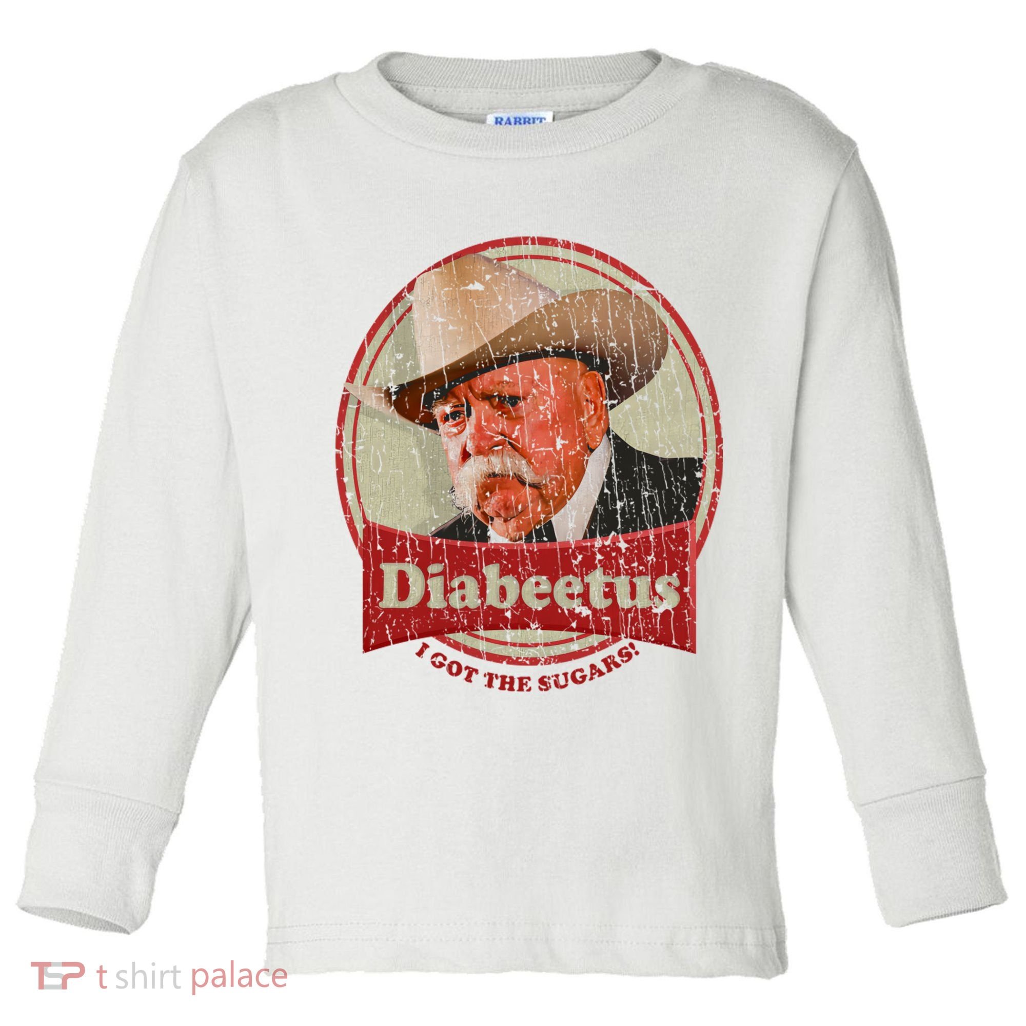 Retro Style Diabeetus I Got The Sugars Toddler Long Sleeve Shirt