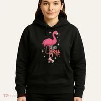 Roller Skating Dance Flamingo LetS Roll Quad Skater Hoodie thumb 5