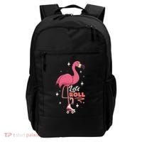 Roller Skating Dance Flamingo LetS Roll Quad Skater Backpack thumb 0