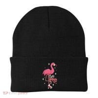 Roller Skating Dance Flamingo LetS Roll Quad Skater Beanie thumb 0