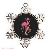 Roller Skating Dance Flamingo LetS Roll Quad Skater Ornament thumb 0