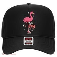 Roller Skating Dance Flamingo LetS Roll Quad Skater Hat thumb 0