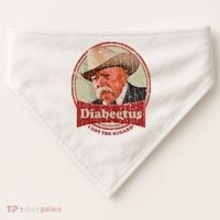 Diabeetus I Got The Sugars Distressed USA-Made Doggie Bandana thumb 0
