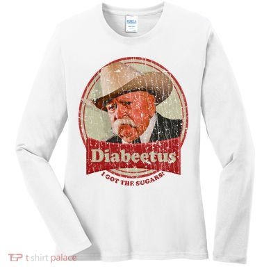 Diabeetus I Got The Sugars Distressed Women's Long Sleeve Shirt