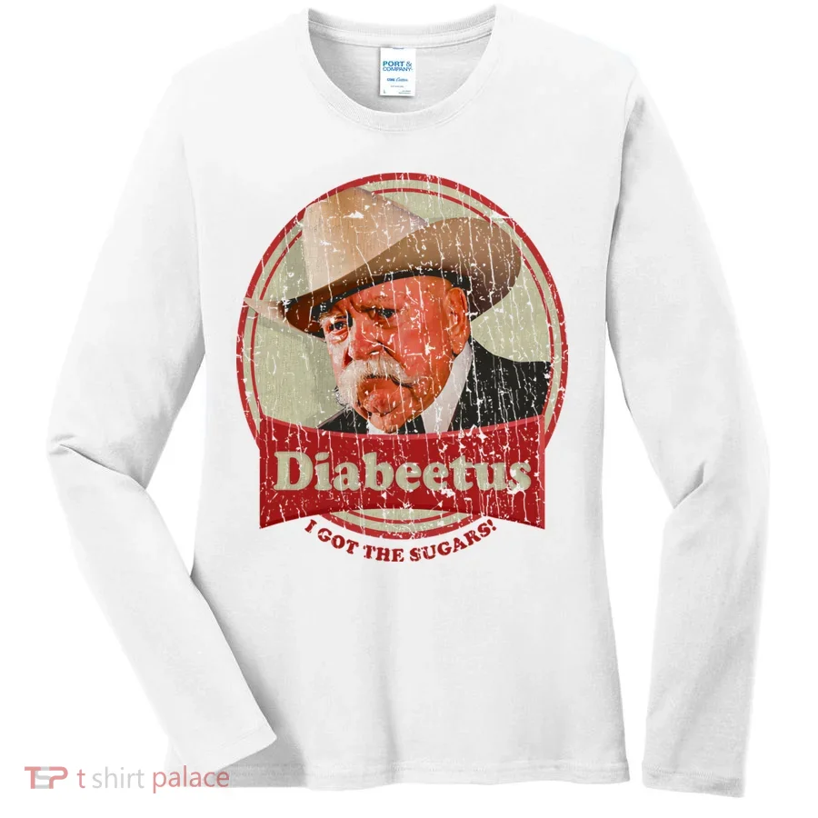 Diabeetus I Got The Sugars Distressed Women's Long Sleeve Shirt