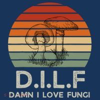 Retro Sun Dilf Damn I Love Fungi Mushrooms Mushroom Lover T-Shirt thumb 7