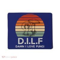 Retro Sun Dilf Damn I Love Fungi Mushrooms Mushroom Lover Mousepad thumb 0