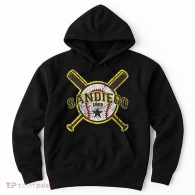Retro San Diego Baseball Sd Hoodie