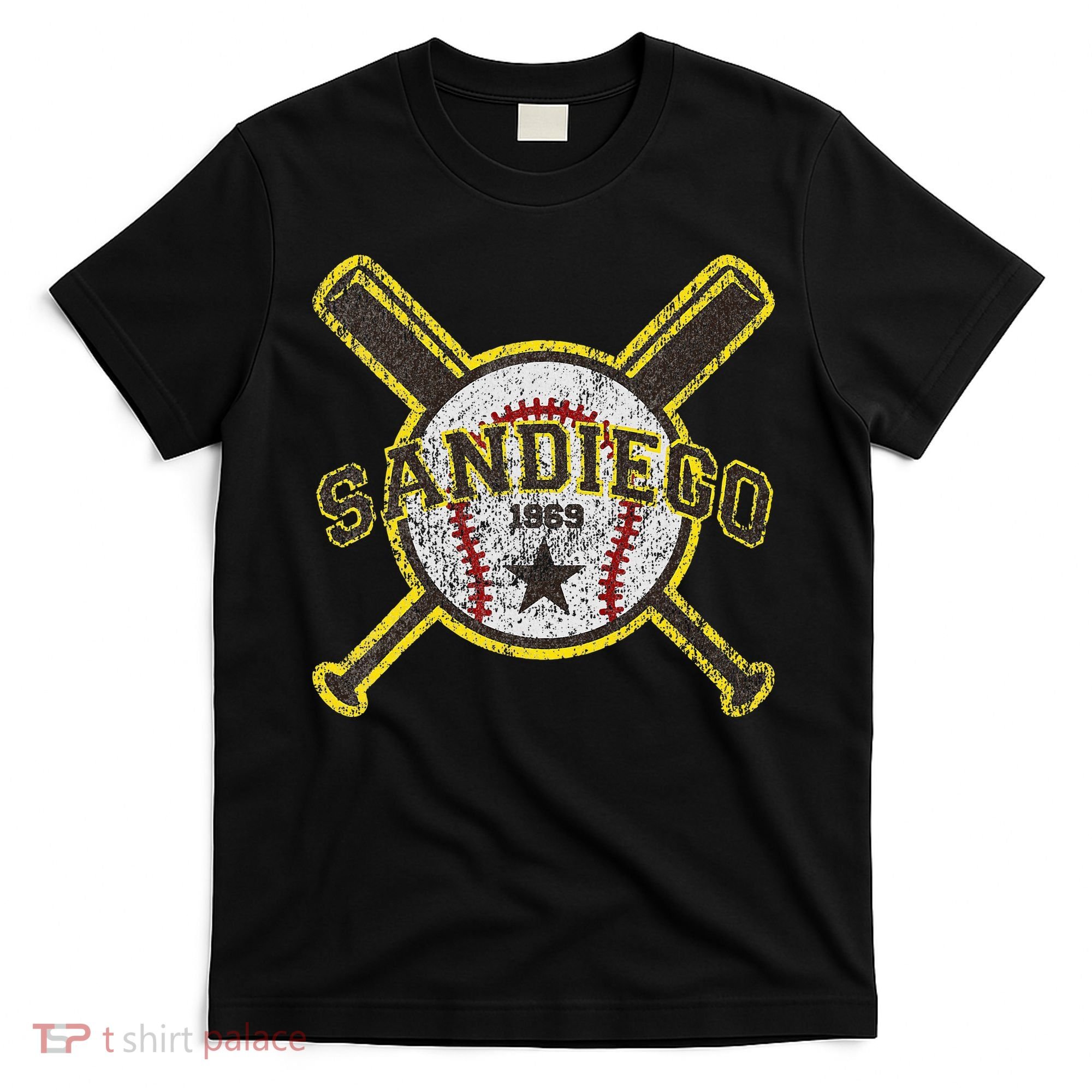 Retro San Diego Baseball Sd T-Shirt