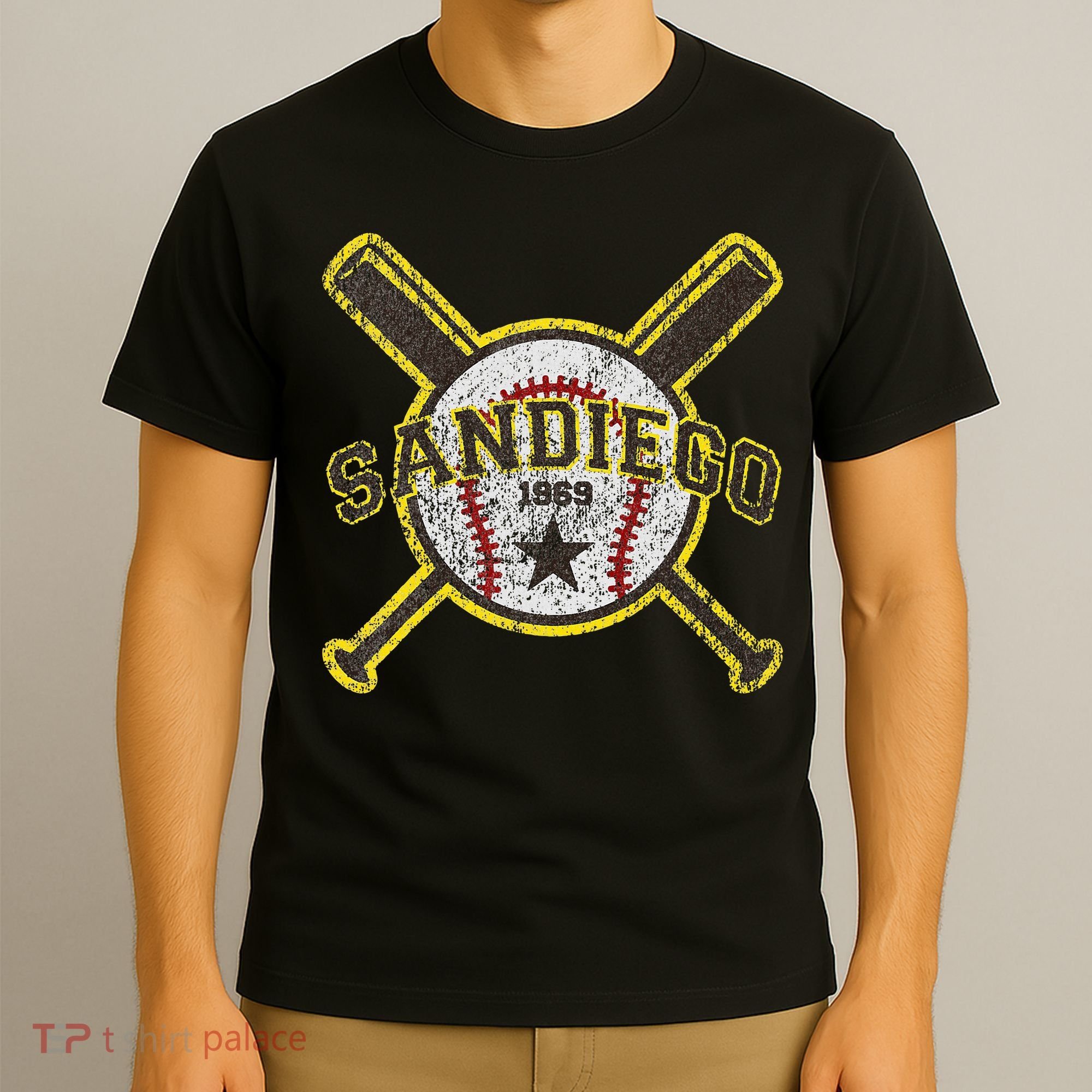 Retro San Diego Baseball Sd T-Shirt