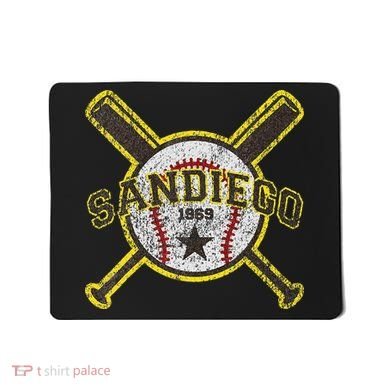 Retro San Diego Baseball Sd Mousepad