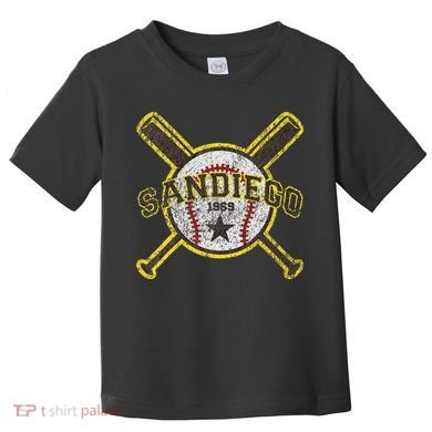 Retro San Diego Baseball Sd Toddler T-Shirt