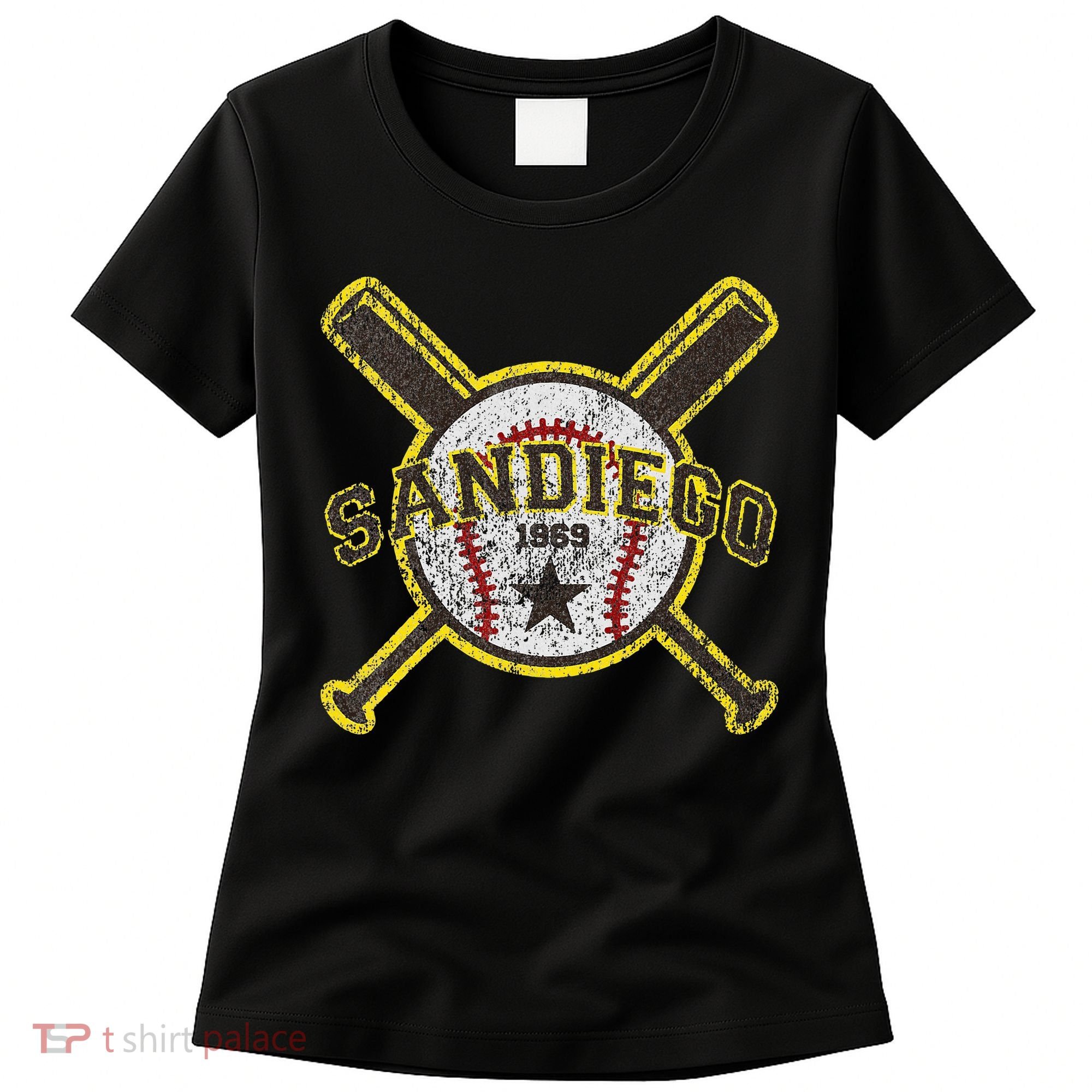 Retro San Diego Baseball Sd Women's T-Shirt