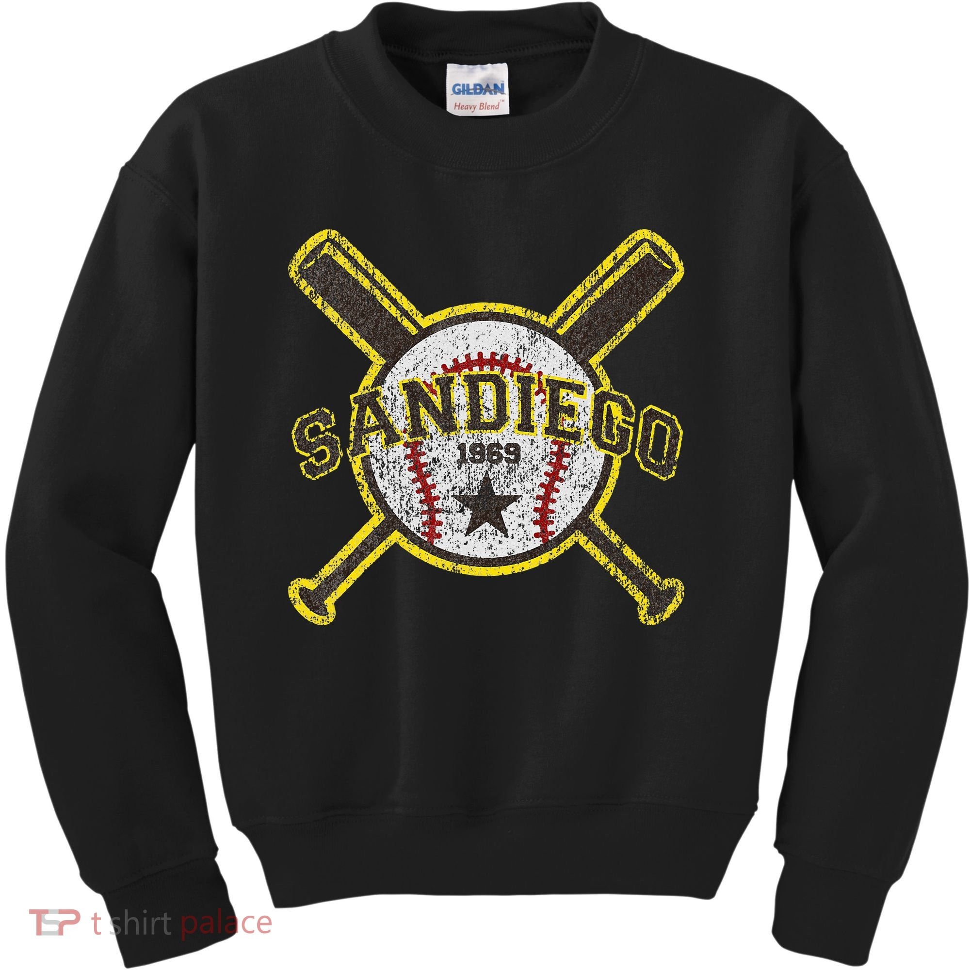 Retro San Diego Baseball Sd Kids Sweatshirt