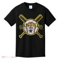 Retro San Diego Baseball Sd Kids T-Shirt thumb 0