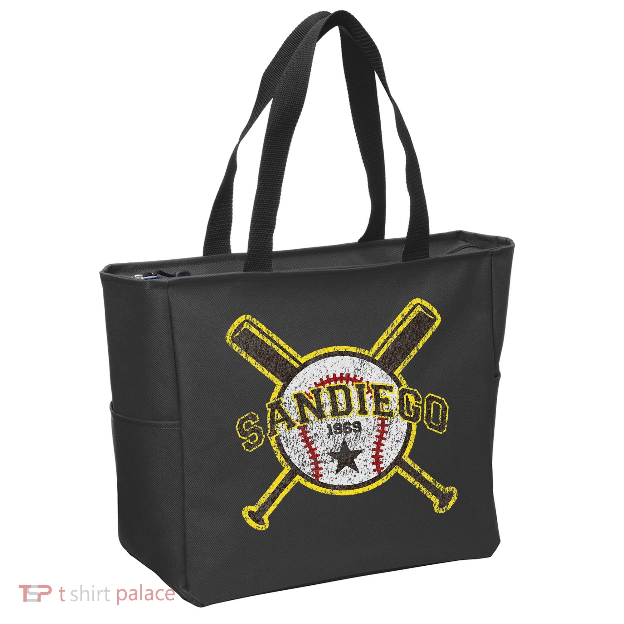 Retro San Diego Baseball Sd Tote Bag