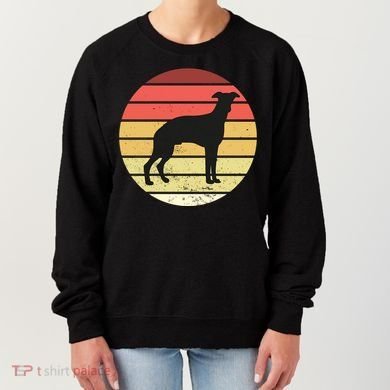 Retro Sunset Dog Lover Women's Sweatshirt