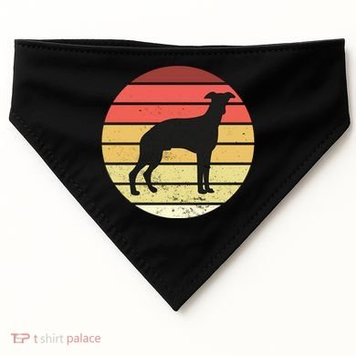 Retro Sunset Dog Lover USA-Made Doggie Bandana