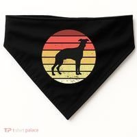 Retro Sunset Dog Lover USA-Made Doggie Bandana thumb 0