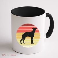 Retro Sunset Dog Lover Coffee Mug thumb 1