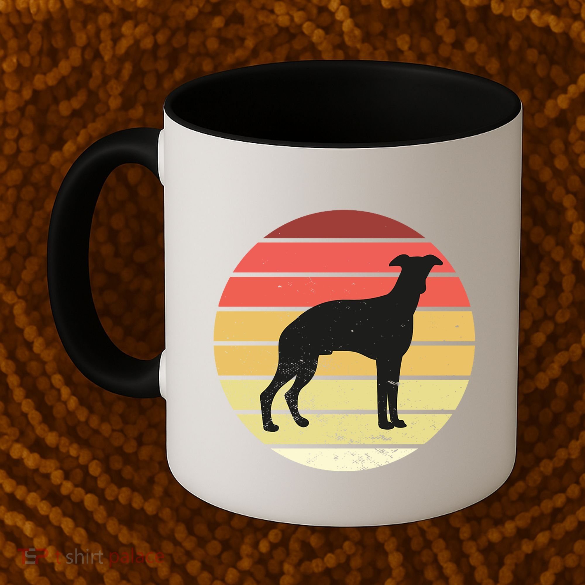 Retro Sunset Dog Lover Coffee Mug